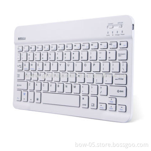 Ultra-thin Wireless Bluetooth Keyboards for iPad 2/3/4, and Other 10" Tablets, Android/Windows/iOS